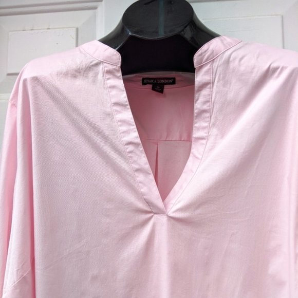 JESSICA LONDON Pink Career Tunic Top New Plus 28 - Picture 3 of 10